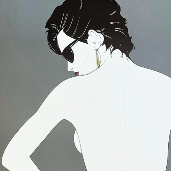 1990s Gorgeous Patrick Nagel Art Poster by Nagel Studio Inc. Made in USA - Picture 2 of 6
